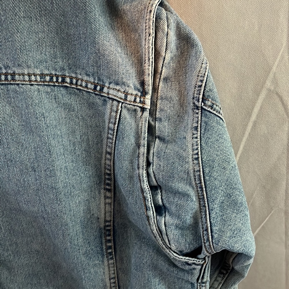 Vintage Calvin Klein Men's XL Denim Jean Jacket, Stone Washed - Picture 6 of 8